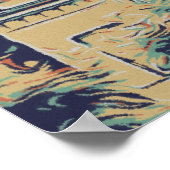 カンヌコートダジュールルスケイラストレーションフランスP ポスター (角)