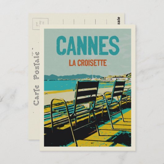 カンヌコートダジュールFranceクロワゼットの見解 ポストカード (正面/裏面)