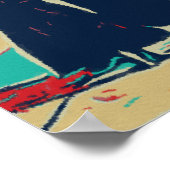 カンヌコートダジュールLaクロワセットイルストフランスポス ポスター (角)