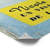 カンヌビーチバーベ60年代スタイル。 ポスター (角)