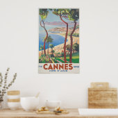 カンヌビーチ – コートダジュール,エテ・ハイバー ポスター (キッチン)