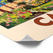 カンヌフランスのリビエラヴィンテージ旅行社 ポスター (角)