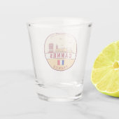 カンヌフランスシティスカイラインエンブレム ショットグラス (裏面)