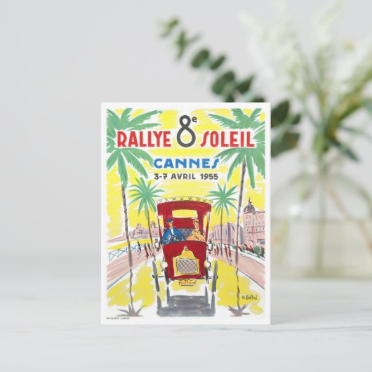 カンヌフランスヴィンテージ旅行 ポストカード (スタンド正面)