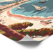 カンヌフランスヴィンテージ有名トラベルプレイス ポスター (角)