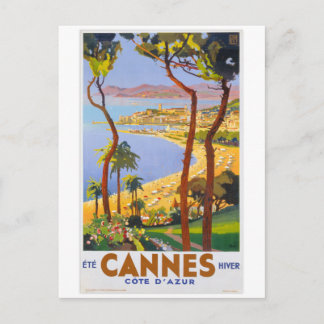 カンヌヴィンテージ旅行ポスター ポストカード