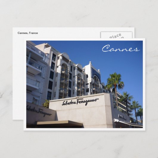 カンヌ小売業 ポストカード (正面/裏面)