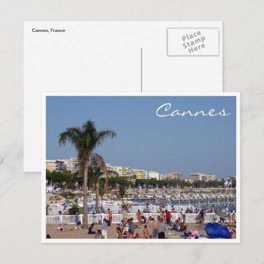 カンヌ沿岸 ポストカード (正面/裏面)