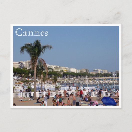 カンヌ海岸 ポストカード (正面)