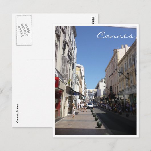 カンヌ通り ポストカード (正面/裏面)