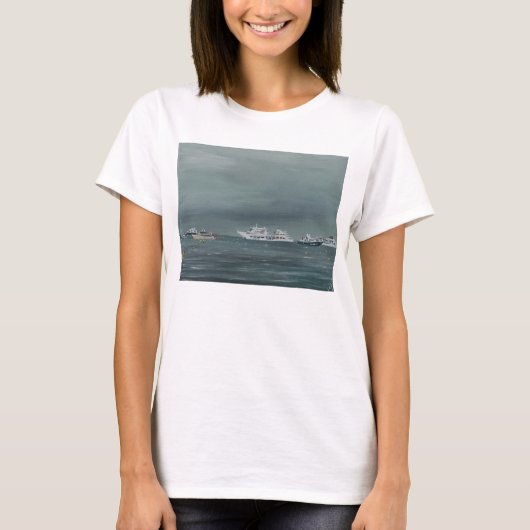 カンヌ2014年の船そしてボート Tシャツ (正面)