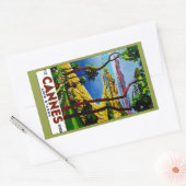 カンヌ – コートドアズール 長方形シール (封筒)