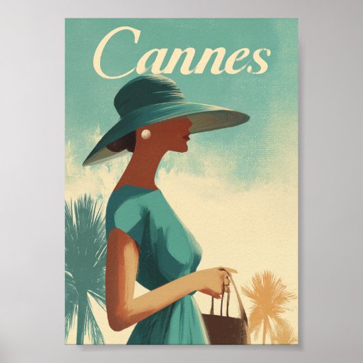 カンヌ ファッション ヴィンテージ ポスター (正面)