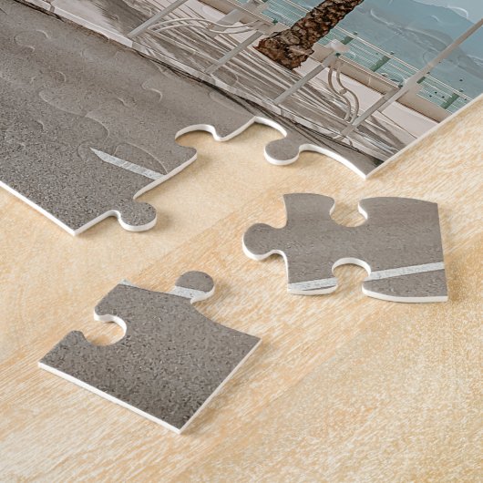 カンヌ・フフランスのランスのリビエラの景色 ジグソーパズル (側面)