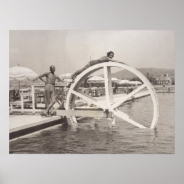 カンヌ、1935年のビーチ ポスター