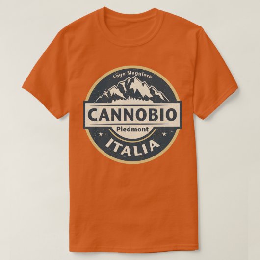 カンノビオ・イタリア Tシャツ (デザイン正面)
