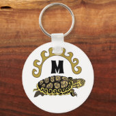 カンバカラフルーランドスライダートルモノグラム キーホルダー (正面)