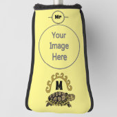 カンバカラフルーランドスライダートルモノグラム ゴルフヘッドカバー (回転90)