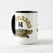 カンバカラフルーランドスライダートルモノグラム マグカップ (正面左)