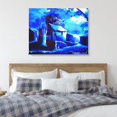 カンバス上のMOJISOLA GBADAMOSI奥管油 キャンバスプリント (インサイチュ (寝室))