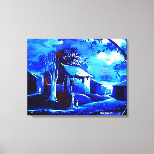 カンバス上のMOJISOLA GBADAMOSI奥管油 キャンバスプリント (正面)