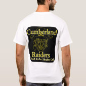 カンバーランドの侵入者の圧力のローラーのホッケーのTシャツ Tシャツ (裏面)