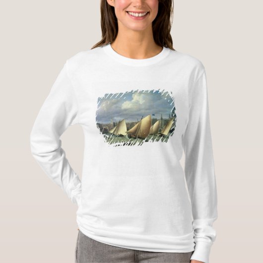カンバーランドの艦隊の開始のヨット Tシャツ (正面)