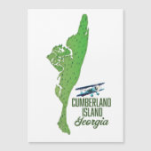カンバーランド島ジョージアの地図 (正面)