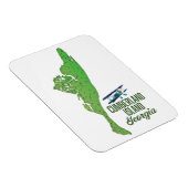 カンバーランド島ジョージアの地図 マグネット (右側)