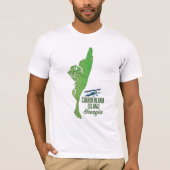 カンバーランド島ジョージア州地図 Tシャツ (正面)
