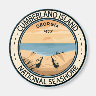 カンバーランド島国立海岸ジョージア州旗 マグネット