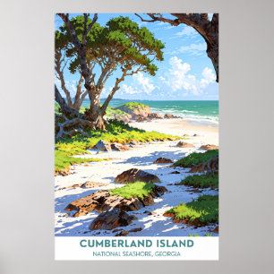 カンバーランド島，国立海岸，ジョージア ポスター