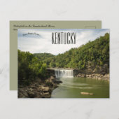 カンバーランド川ケンタッキーの滝 ポストカード (正面/裏面)