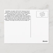 カンバーランド川200周年記念トレイル橋 ポストカード (裏面)