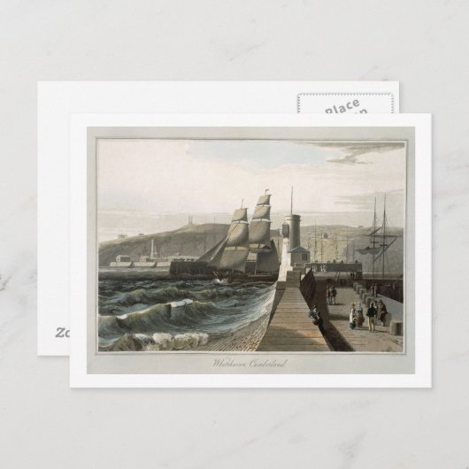 カンバーランド州ホワイトヘブンの「航海グレアのまわりに」より ポストカード (正面/裏面)