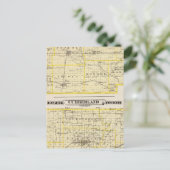 カンバーランド県のダグラス県地図 ポストカード (スタンド正面)