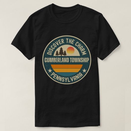 カンバーランド郡区、ペンシルベニア州 Tシャツ (デザイン正面)