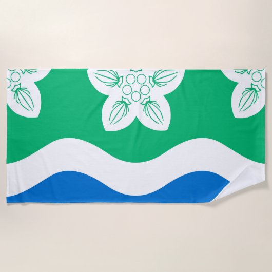 カンバーランド（英国郡） ビーチタオル (正面)