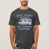 カンパおもしろいーバンー何が原因ストレス Tシャツ (正面)