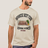 カンパチの刺身（ビンテージ風） Tシャツ (正面)