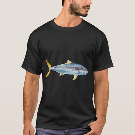 カンパチ-Seriola lalandi Tシャツ (正面)