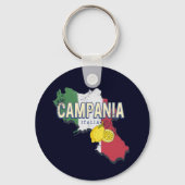 カンパニアイタリアレトロリージョンマップヴィンテージ土産 キーホルダー (正面)
