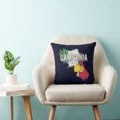 カンパニアイタリアレトロリージョンマップヴィンテージ土産 クッション (椅子)