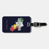 カンパニアイタリアレトロリージョンマップヴィンテージ土産 ラゲッジタグ (正面横)