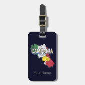 カンパニアイタリアレトロリージョンマップヴィンテージ土産 ラゲッジタグ (正面縦)