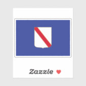 カンパニア国旗、イタリア シール (シート)