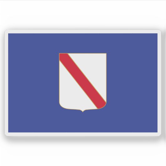 カンパニア国旗、イタリア シール (正面)