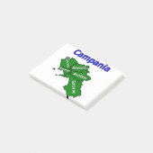 カンパニア州の地図(県別) ポストイット (アングル)