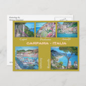 カンパニア,イタリア – はがき (正面/裏面)