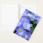 カンパニュラパープルホワイトベルフラワーズ写真 プランナー手帳 (ディスプレー)